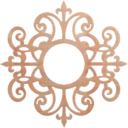 Ekena Millwork Dijon Wood Fretwork Pierced Ceiling Medallion, Cherry, 34"OD x 11"ID x 3/8"T CMWP34X34X0375DICH